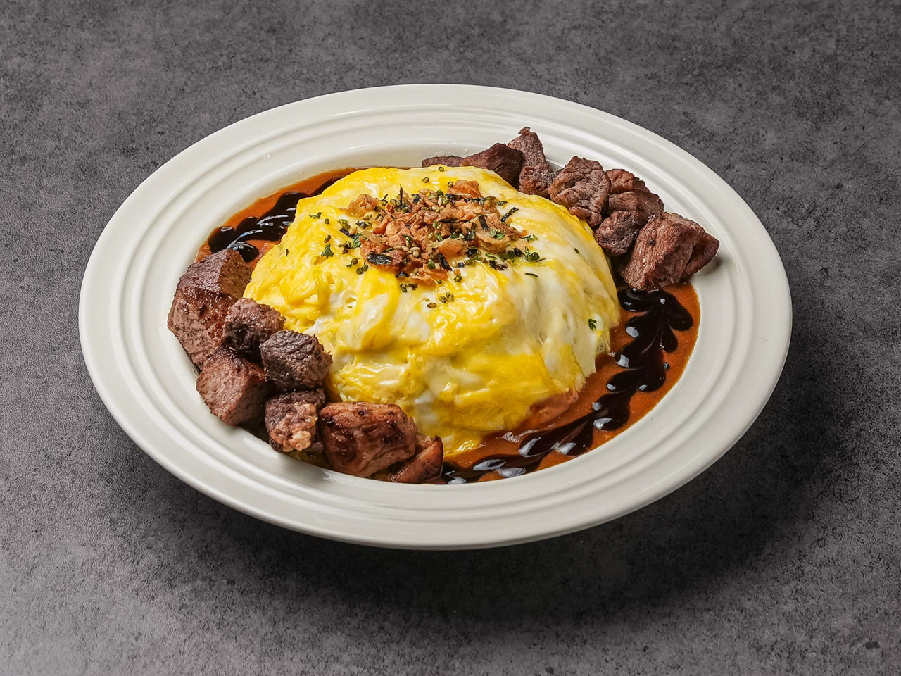 트위스트에그 스테이크 데미소스 오믈렛