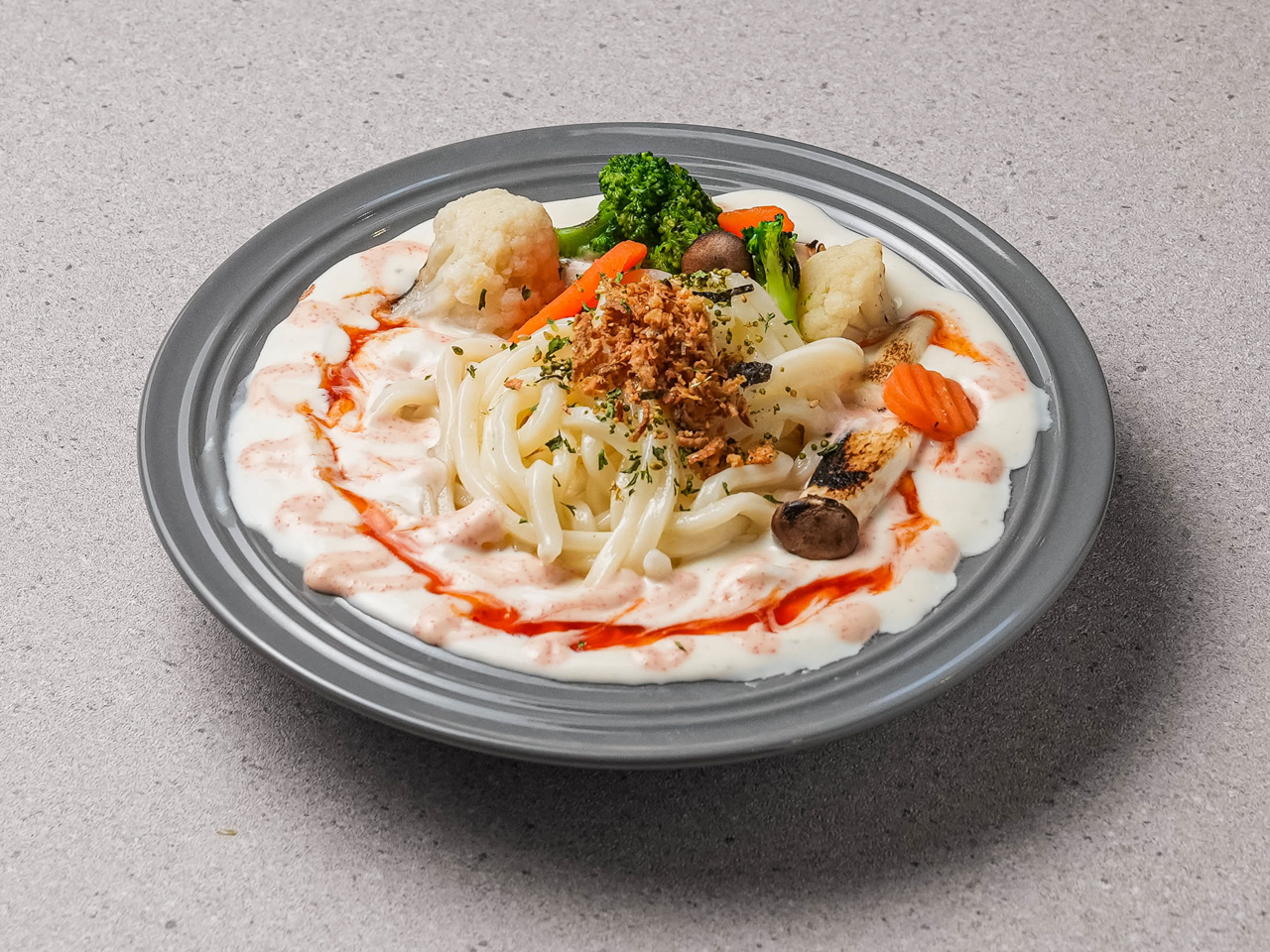 매콤 명란 크림 볶음 우동