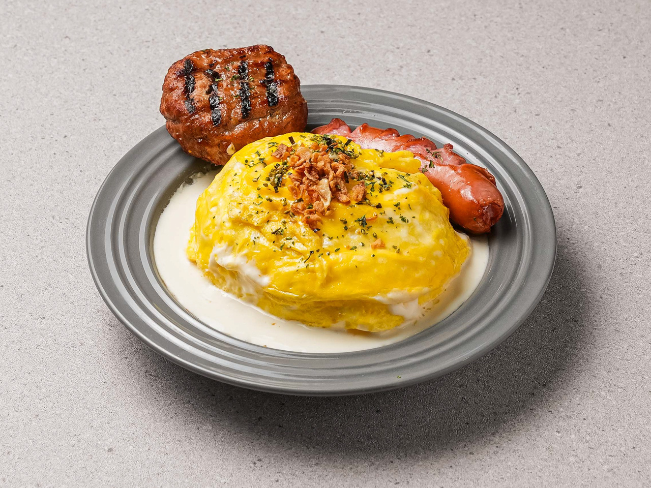 트위스트에그 함박+소세지 매콤크림 오믈렛